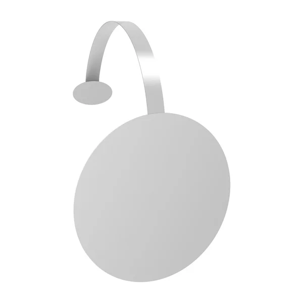 Wobbler white round — Stock Photo, Image