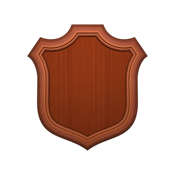 Escudo de madeira — Fotografia de Stock