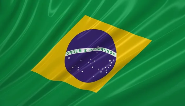 Flagga brasil — Stockfoto