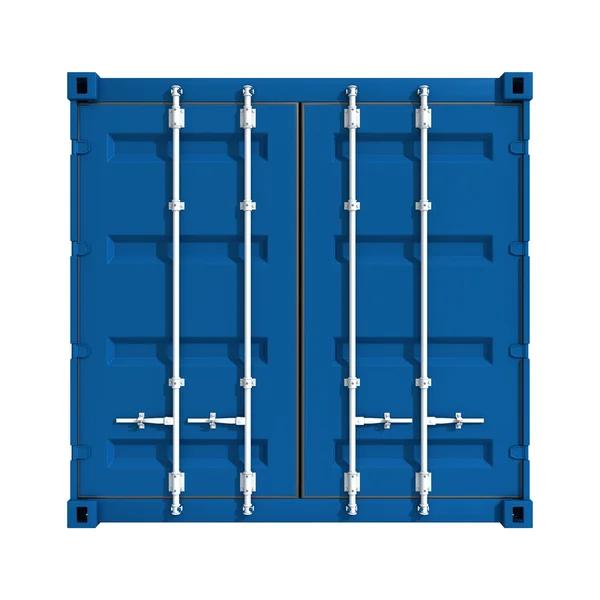 Kék konténer — Stock Fotó