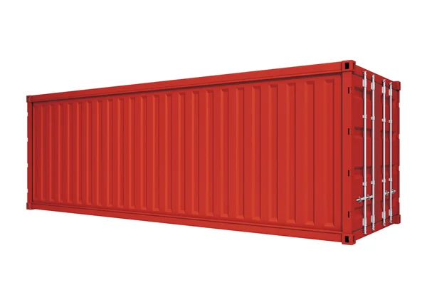 Červený kontejner — Stock fotografie