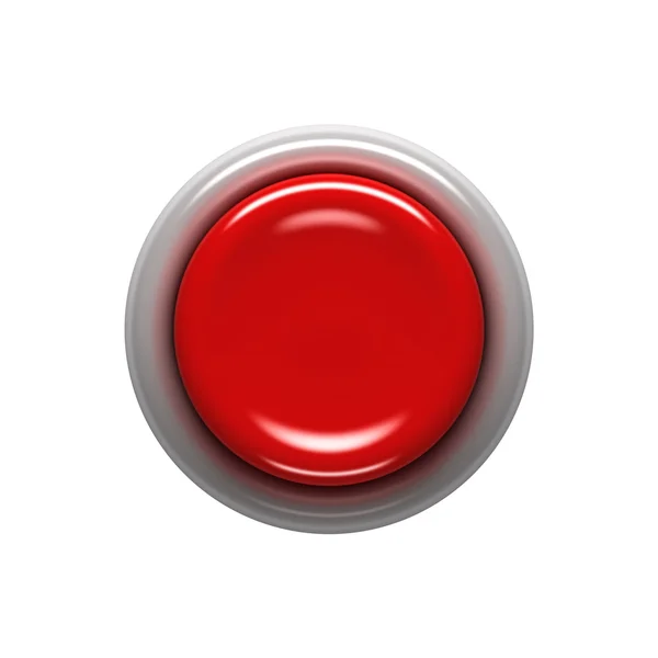 Červené tlačítko — Stock fotografie