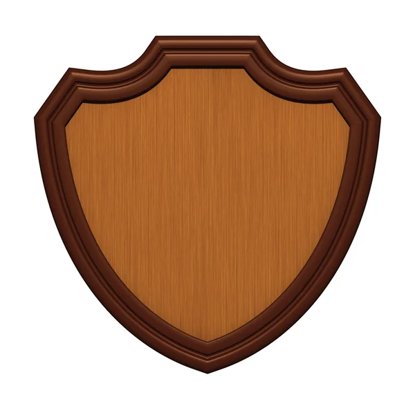 stock image Wood shield