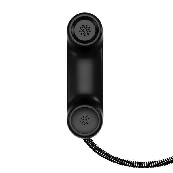 Μαύρο τηλέφωνο σωλήνα — Φωτογραφία Αρχείου