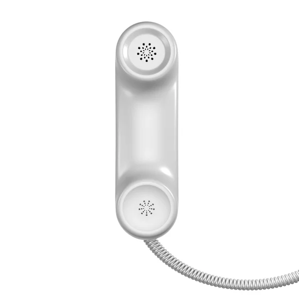 Telefon białe rurki — Zdjęcie stockowe