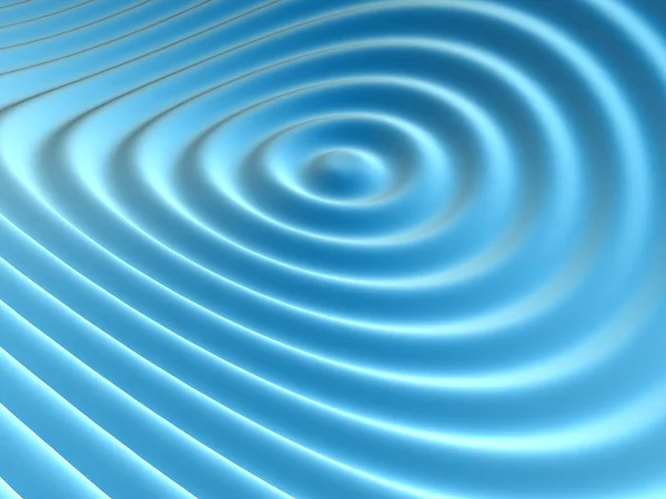 抽象的な青い波リップル — ストック写真