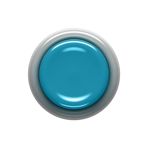 Botão azul — Fotografia de Stock