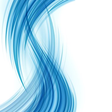 Blue smooth light lines clipart