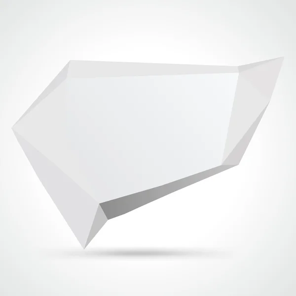 Abstrakte Origami-Sprechblase — Stockvektor