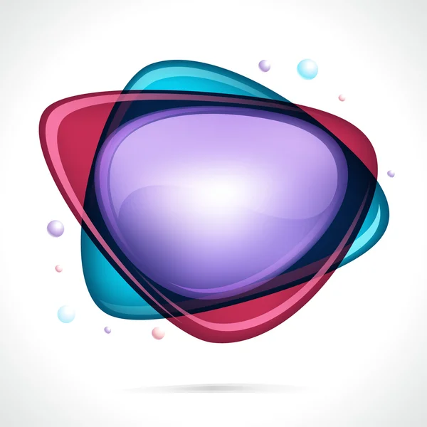 Абстрактный глянцевый речевой пузырь — стоковый вектор