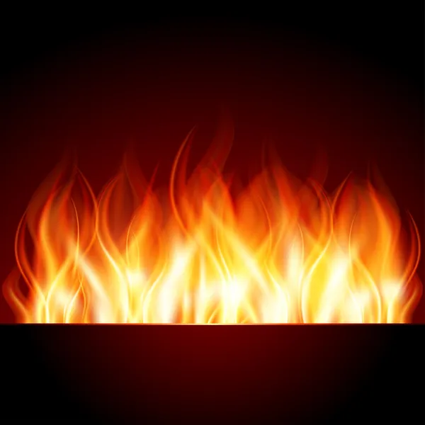 Bränna lågan brand — Stock vektor