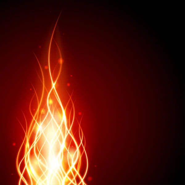 Abstracte branden vlam brand — Stockvector