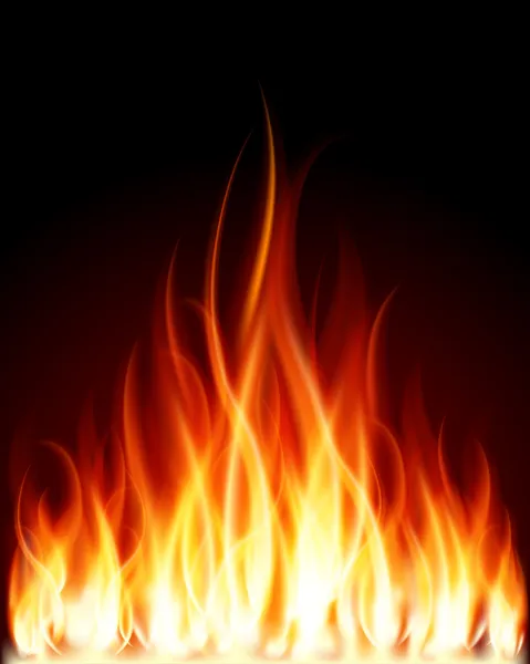 Vlam Vuur branden — Stockvector