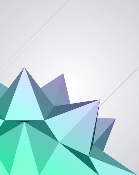 Abstrakte 3D Origami polygonale Kugel — Stockvektor