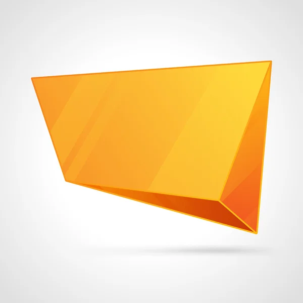 Abstrait 3d origami parole bulle — Image vectorielle