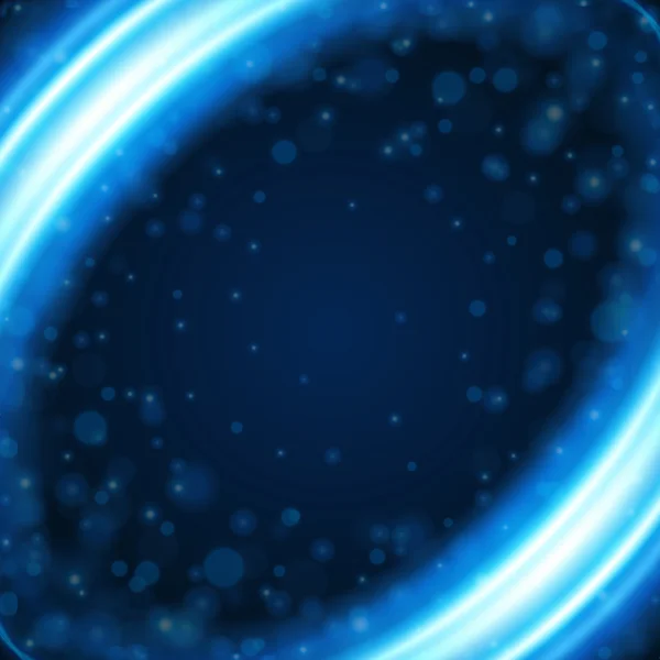 Lignes lisses abstraites lumière bleue — Image vectorielle