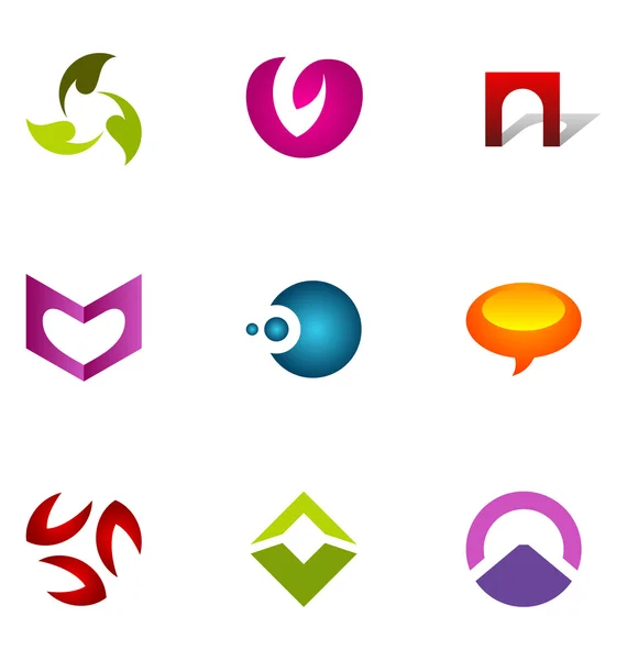Logo tasarım öğeleri 54 ayarla — Stok Vektör