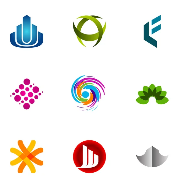 Logo tasarım öğeleri 53 ayarla — Stok Vektör