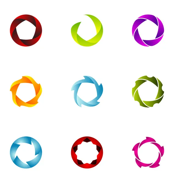 Set di elementi di design logo 44 — Vettoriale Stock