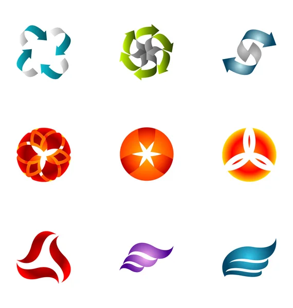 Logotipo conjunto de elementos de design 42 —  Vetores de Stock