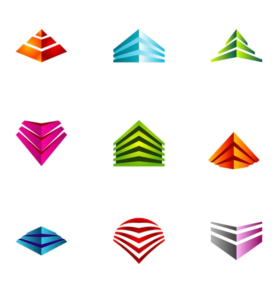 Set di elementi di design logo 41 — Vettoriale Stock