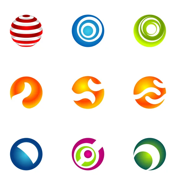 Set di elementi di design logo 35 — Vettoriale Stock