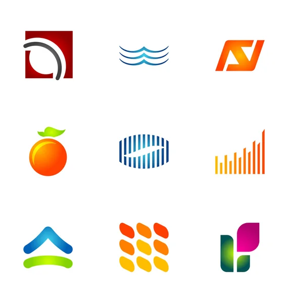 Logo tasarım öğeleri 28 ayarla — Stok Vektör