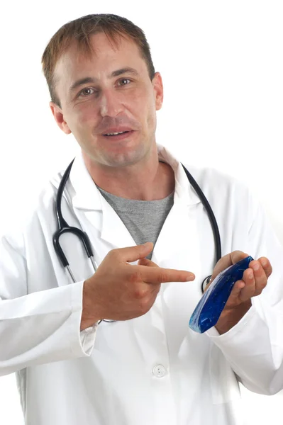 Personal médico y una herramienta para la inhibición de la hinchazón —  Fotos de Stock