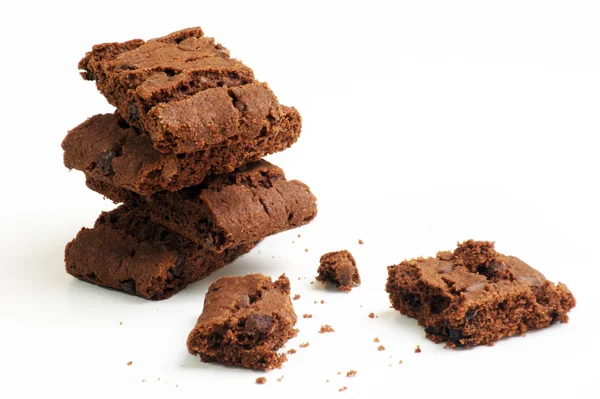 Cookies de chocolate caseiros em um fundo brilhante — Fotografia de Stock
