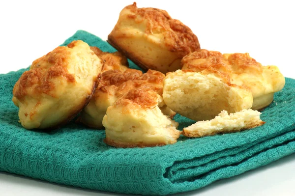 Dolci biscotti fatti in casa su un panno verde — Foto Stock