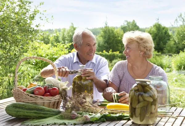 Happy elderly couple — Stock Image Happy elderly couple Stock Picture