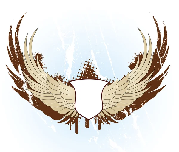 Πανό με φτερά — Διανυσματικό Αρχείο