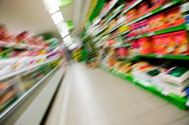 Abstract Grocery Store Blur clipart