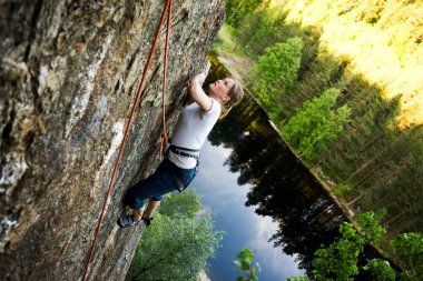 Female Climber clipart