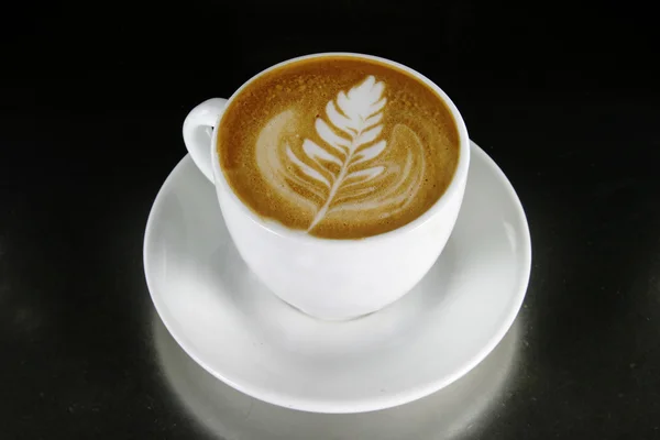 Arte de cappuccino latte — Fotografia de Stock