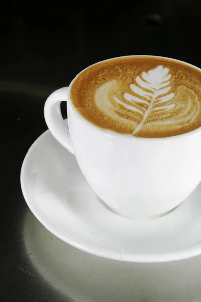Cappuccino Latte Art — Zdjęcie stockowe