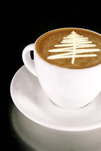Christmas Tree Coffee — Stock Photo, Image