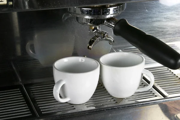 Twee espresso kopjes — Stockfoto