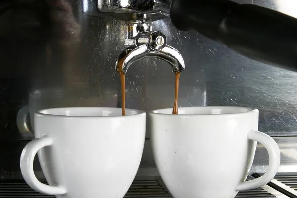 Dos tazas de café expreso —  Fotos de Stock