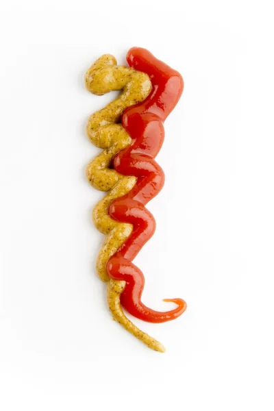 Ketchup and Mustard — Stock Photo, Image