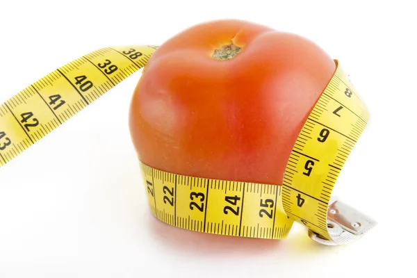 Medida de fita de tomate — Fotografia de Stock