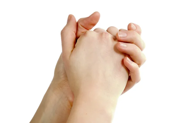 Молячись руки — стокове фото