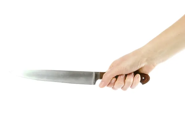 Cuchillo grande en la mano —  Fotos de Stock