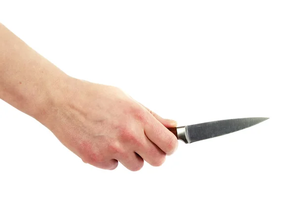 Couteau à poire à la main — Photo