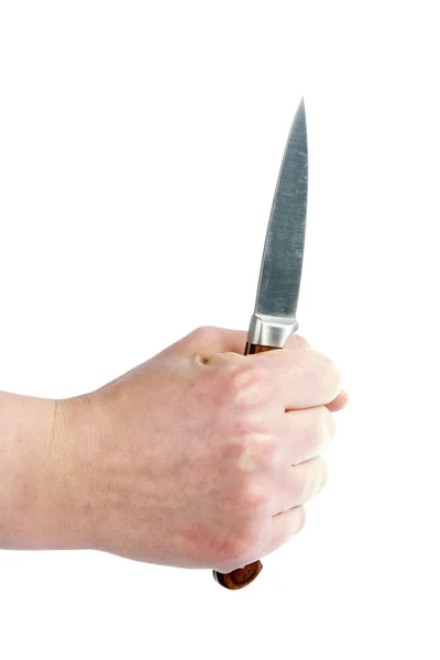 Pearing μαχαίρι στο χέρι — Φωτογραφία Αρχείου