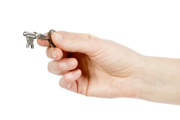 Nyckel i handen — Stockfoto