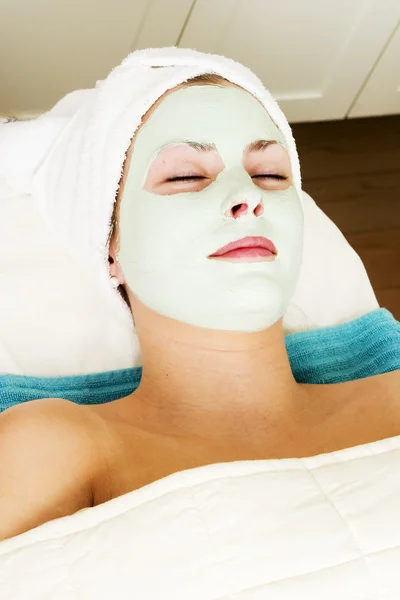 Máscara Facial Relaxamento — Fotografia de Stock