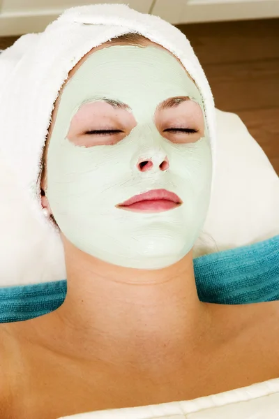 Máscara Facial Relaxamento — Fotografia de Stock