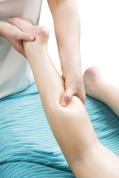 Detalle de masaje de pierna — Foto de Stock