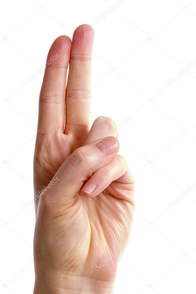 Two Fingers Stock Photo By SimpleFoto 5679243